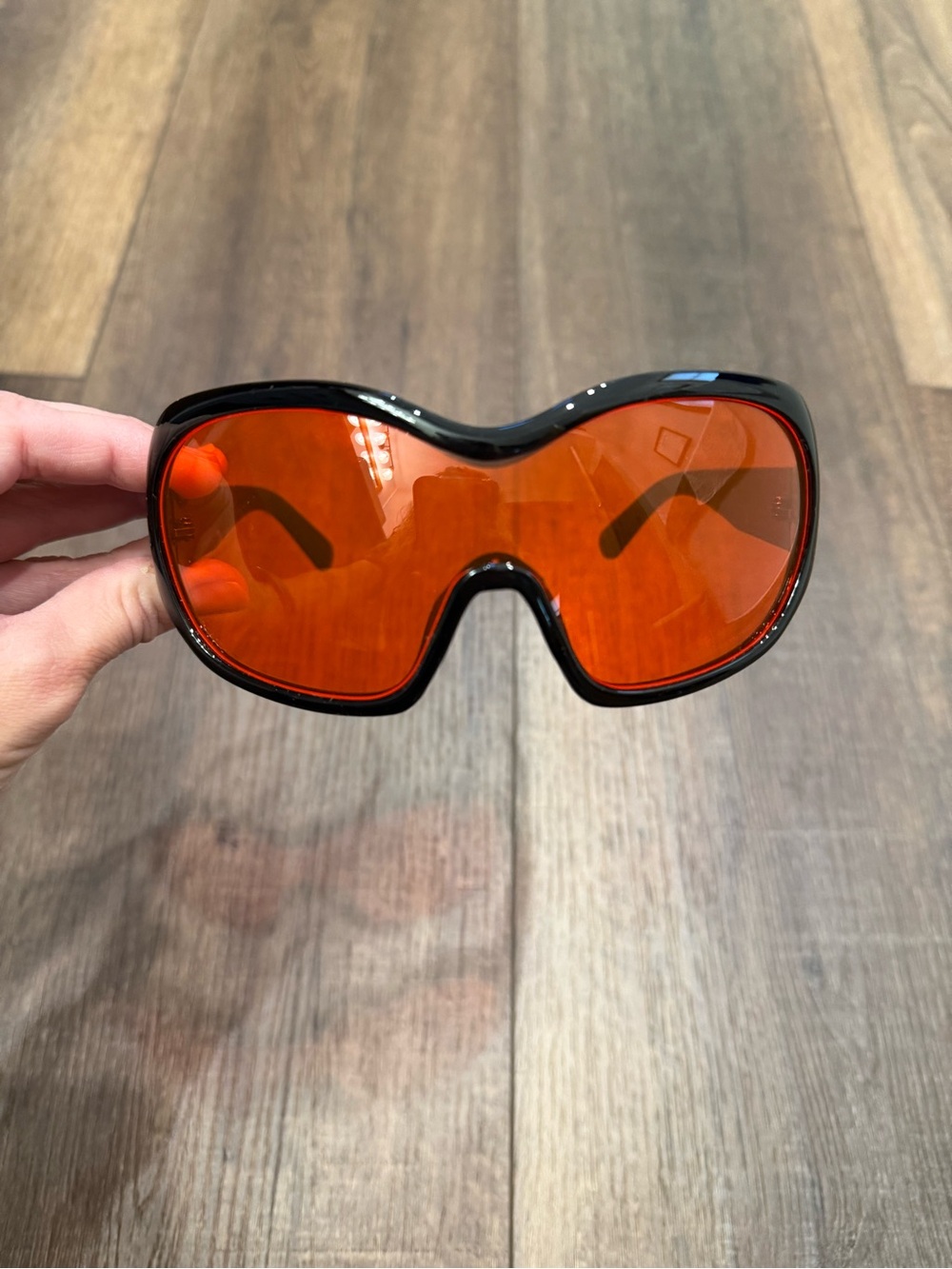 Red tinted sunglasses goggles costume